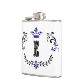 kroonboulevormmonogram "E" Heupfles (Links)