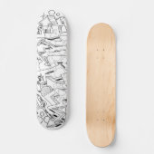 kroonbrander bord persoonlijk skateboard (Voorkant)