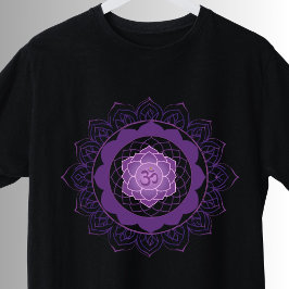 Kroonchakra Mandala - Sahasrara met OM T-shirt