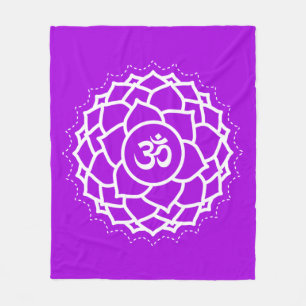 kroonchakra   Sahasrara   Paars   meditatie Fleece Deken