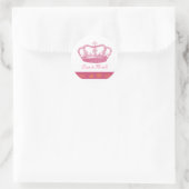 KroonDesign - Roze Ronde Sticker (Tas)