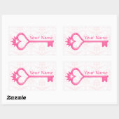 Kroonhartsleutel Rechthoekige Sticker (Vel)