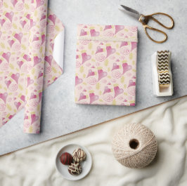kroonhartwalk en gouden Waterverf Cadeaupapier