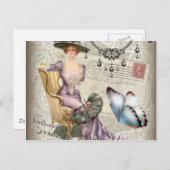  kroonkandelaar Victoriaans Briefkaart (Voorkant / Achterkant)