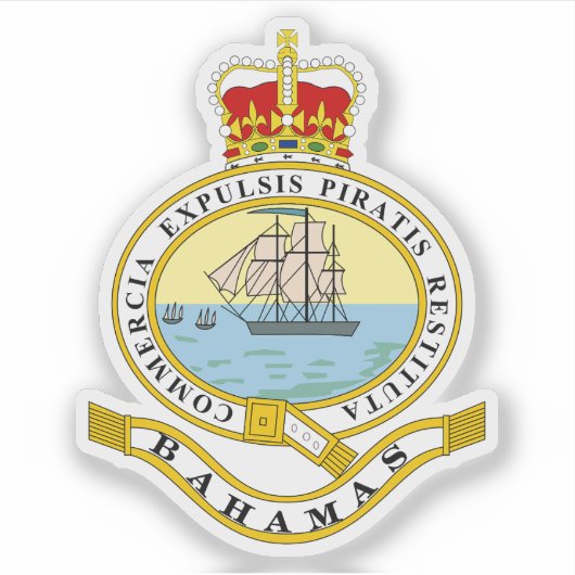 Kroonkolonie van de Bahama's (1869-1904, 1953-1964 Sticker (Voorkant)