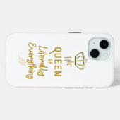 Kroonkoningin van alles goud Case-Mate iPhone case (Achterkant (horizontaal))