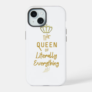 Kroonkoningin van alles goud iPhone 15 case