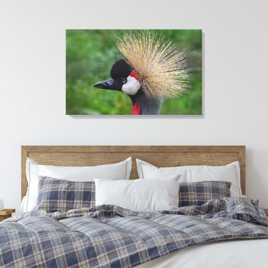 Kroonkraan Canvas Afdruk (Insitu (Slaapkamer))