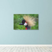 Kroonkraan Canvas Afdruk (Insitu (Houten vloer))