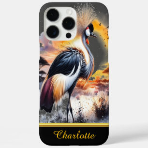 Kroonkraan staat majestueus iPhone 16 pro max hoesje