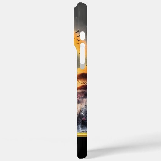 Kroonkraan staat majestueus Case-Mate iPhone case (Achterkant / Links)