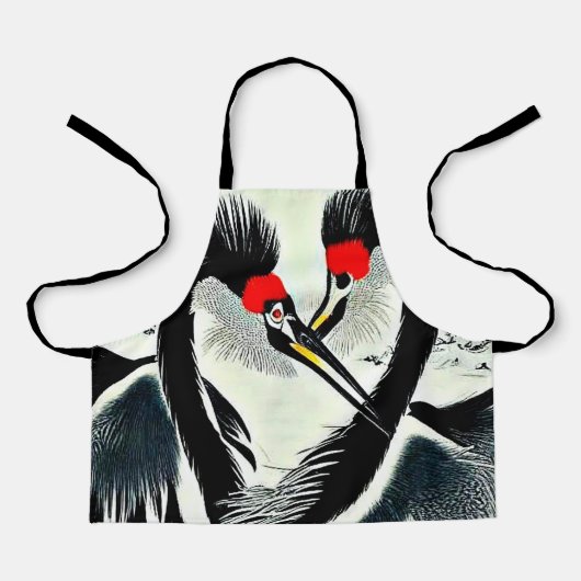 Kroonkranen Schort (Voorkant)