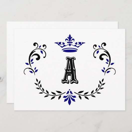 Kroonkrans A Monogram (Voorkant / Achterkant)