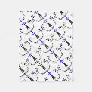 Kroonkrans A Monogram Fleece Deken