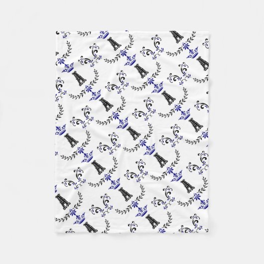 Kroonkrans A Monogram Fleece Deken (Voorkant)