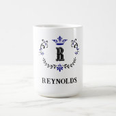 Kroonkrans letter R gepersonaliseerd Koffiemok (Center)