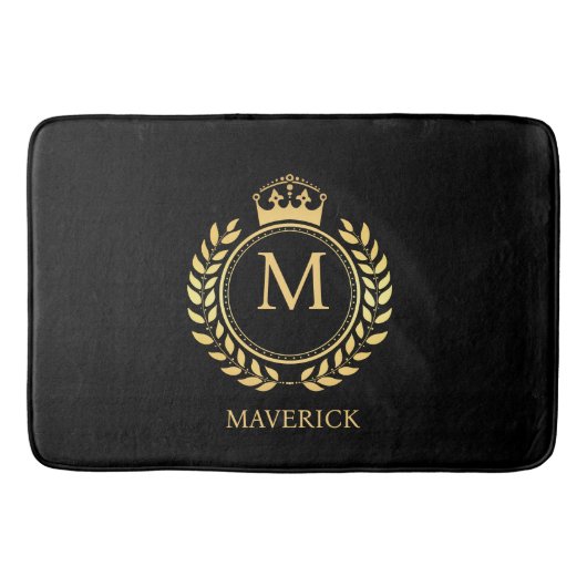 Kroonkrans Monogram Badmat (Voorkant)