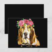 kroonkroon waterverf hond mam briefkaart (Voorkant / Achterkant)