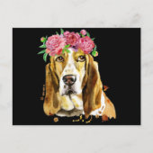 kroonkroon waterverf hond mam briefkaart (Voorkant)