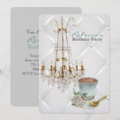  kroonkroontheekopie parijs - verjaardagsfeest kaart (Voorkant / Achterkant)