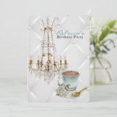  kroonkroontheekopie parijs - verjaardagsfeest kaart (Staand voorkant)