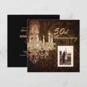 kroonland kroonluchter 50ste trouwdag kaart (Voorkant / Achterkant)