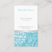 Kroonluchter Bloemen Interieurontwerper Visitekaar Visitekaartje (Achterkant)