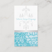 Kroonluchter Bloemen Interieurontwerper Visitekaar Visitekaartje (Voorkant)