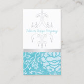 Kroonluchter Bloemen Interieurontwerper Visitekaar Visitekaartje (Voorkant)