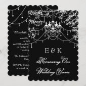 Kroonluchter, boomlichten bij nacht Geloften Verni Kaart (Voorkant / Achterkant)