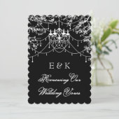 Kroonluchter, boomlichten bij nacht Geloften Verni Kaart (Staand voorkant)