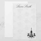 Kroonluchter Briefpapier (Voorkant / Achterkant)