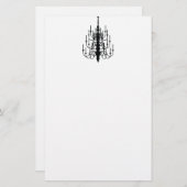 kroonluchter-briefpapier briefpapier (Voorkant / Achterkant)
