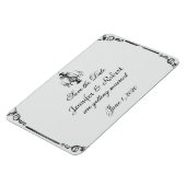 kroonluchter bruiloft Save the Date Magneet (Linkerzijde)