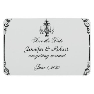  kroonluchter bruiloft Save the Date Magneet