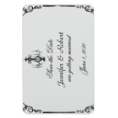 kroonluchter bruiloft Save the Date Magneet (Verticaal)