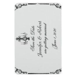  kroonluchter bruiloft Save the Date Magneet