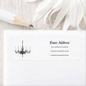 Kroonluchter Custom Sticker Adreslabel (Insitu)