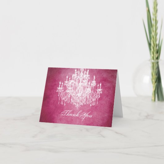 kroonluchter Dank u Bedankkaart (Voorkant)