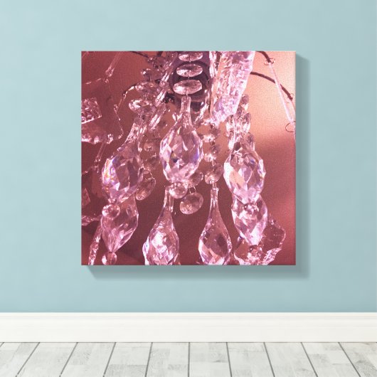 KROONLUCHTER DOEK CANVAS AFDRUK (Insitu (Houten vloer))