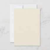 Kroonluchter en Art Deco grens beige bruiloft RSVP (Achterkant)