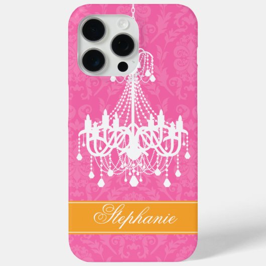  kroonluchter en Damask Pattern Case-Mate iPhone Case (Achterkant)