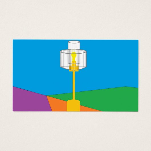 Kroonluchter en Podium Standaard Labels Visitekaartje (Voorkant)