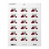 Kroonluchter en Rozen Adreslabel Etiket (Full Sheet)