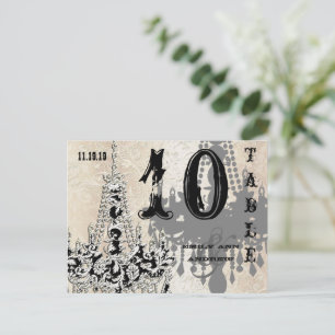 Kroonluchter Goud Zilver Playbill Tafel Nummerkaar Briefkaart