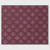 Kroonluchter in vintage Parijs rood en paars Cadeaupapier (Vlak)