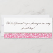 kroonluchter instapkaart bruiloft uitnodiging (Achterkant)