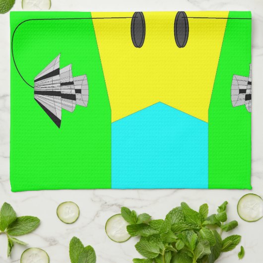 Kroonluchter keukenhanddoek (Gevouwen)