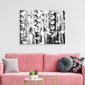 Kroonluchter kristallen om de muur te versieren! canvas afdruk (Insitu (Woonkamer))