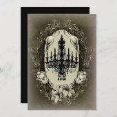  kroonluchter lelie  Vrijgezellenfeest Kaart (Voorkant / Achterkant)